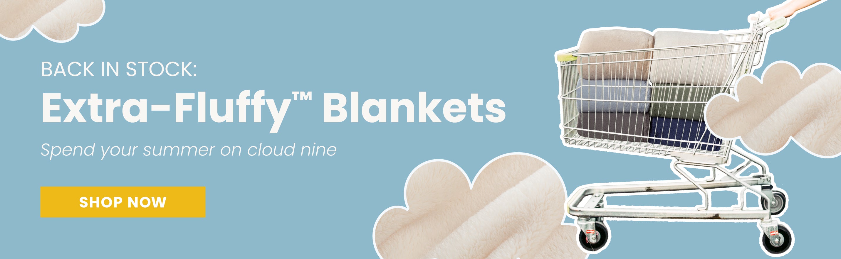 Back in Stock: Extra-Fluffy™ Blankets

Spend your summer on cloud nine

Shop Now
