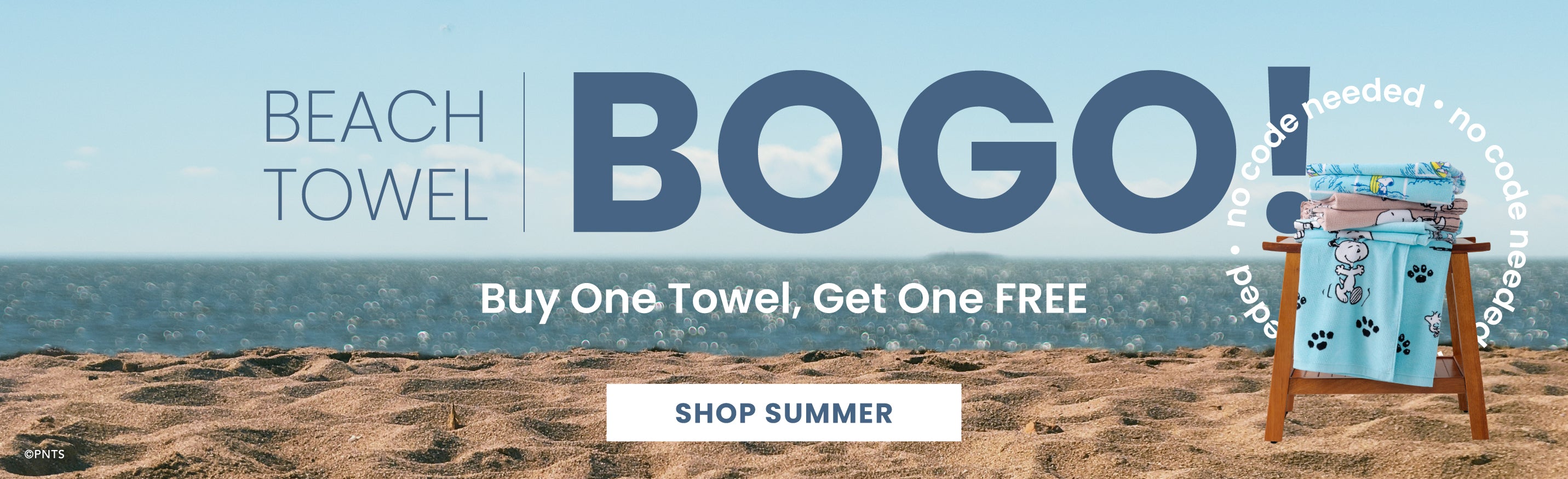 Beach Towel BOGO!

Buy One Towel Get One FREE

no code needed

Shop Summer