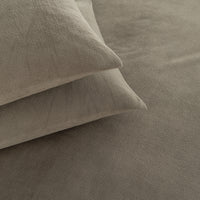 Close-up of All-Season Microfleece Sheet Set pillowcases in Kalamata