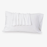 White pillow cases on a white background