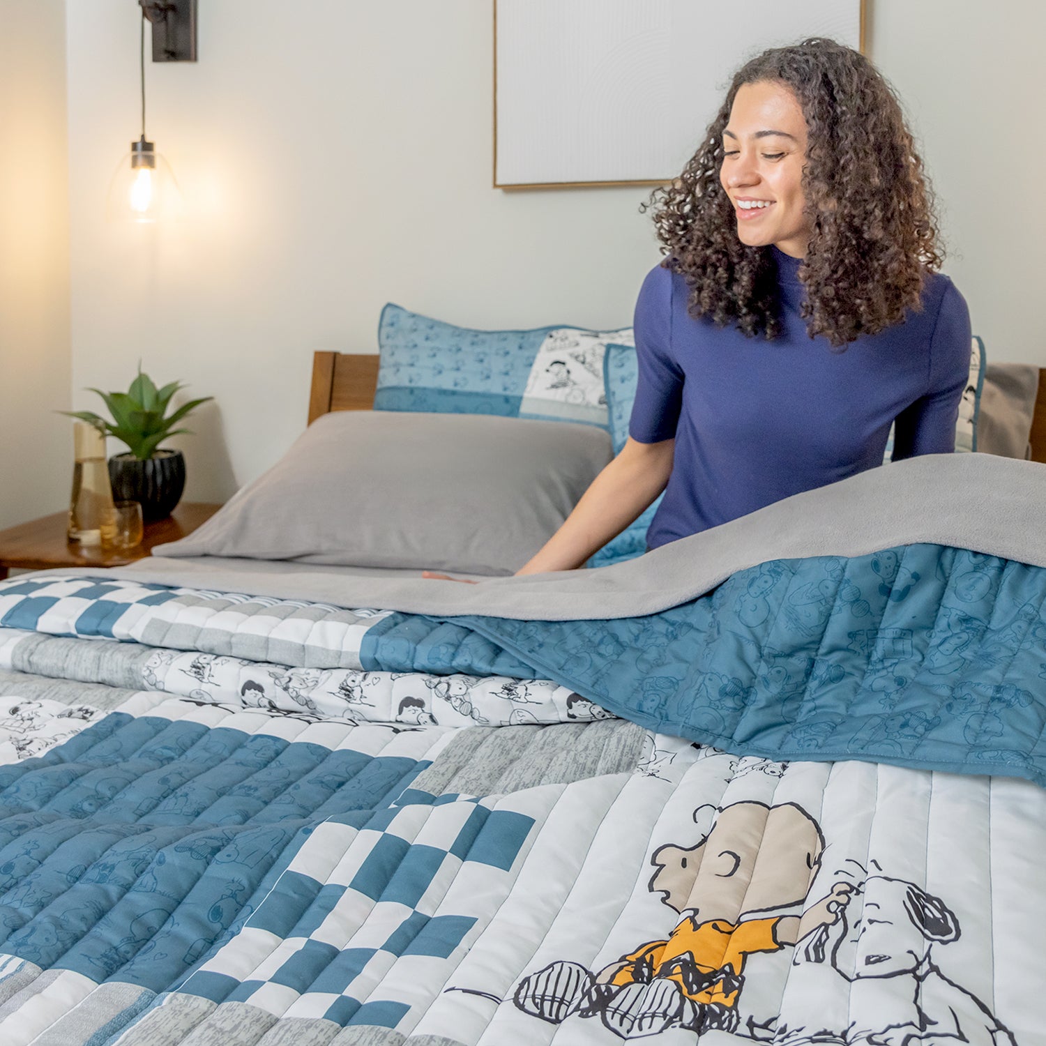 Peanuts® Patchwork Quilt Set | Peanuts | Berkshire Blanket and