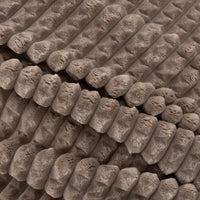 A close up of a brown VelvetLoft waffle blanket.