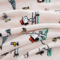 Close-up of fabric with cartoon character pattern