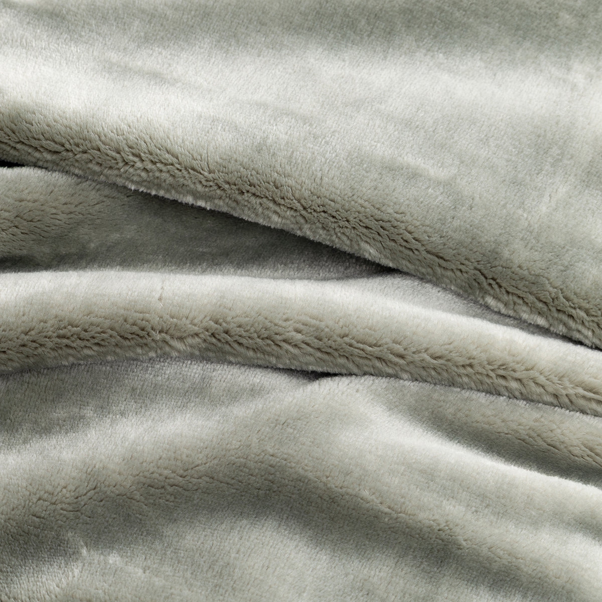 Close-up of Premium VelvetLoft® velvety plush in Olive Shadow