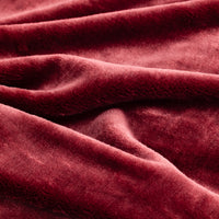 Close-up of Premium VelvetLoft® velvety plush in Roanoke Red