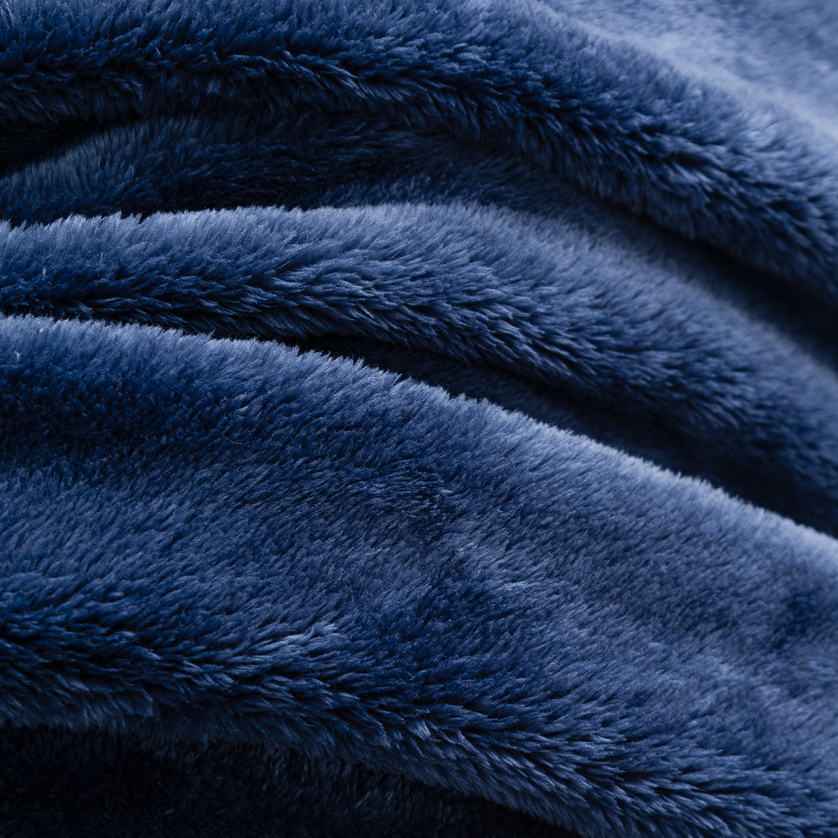 Close-up of Premium Extra-Fluffy™ high-pile plush in Dress Blue