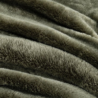 Close-up of Premium Extra-Fluffy™ high-pile plush in Ivy