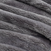 Close-up of Premium Extra-Fluffy™ high-pile plush in Amherst Gray