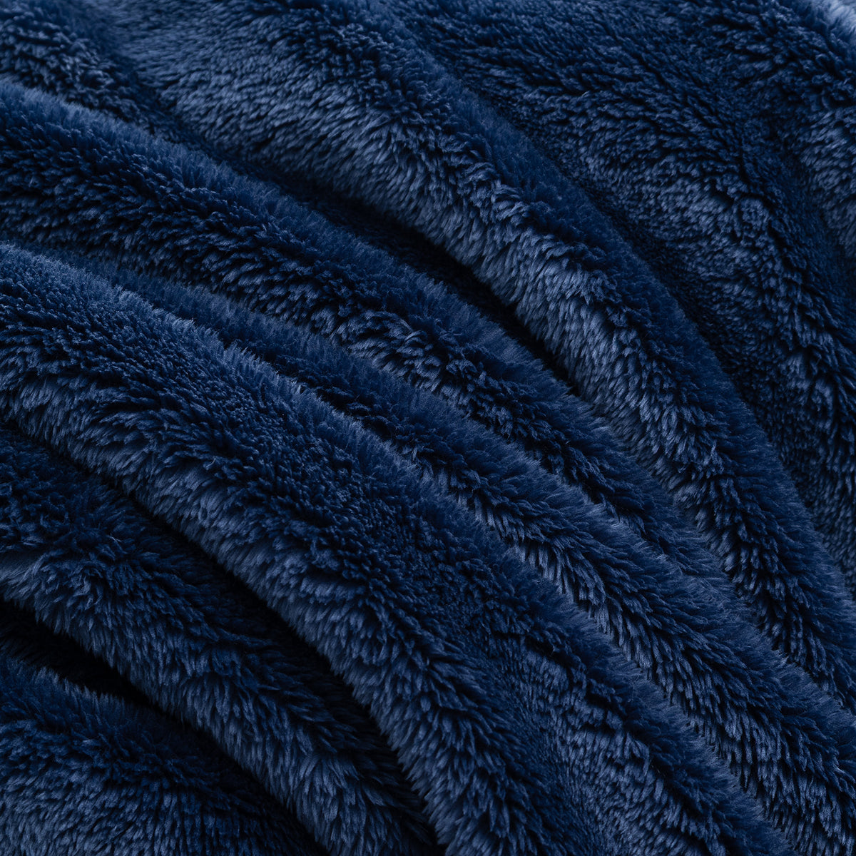Close-up of Premium Extra-Fluffy™ high-pile plush in Dress Blue