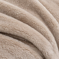 Close-up of Premium Extra-Fluffy™ high-pile plush in Grain