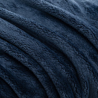 Close-up of Premium Extra-Fluffy™ high-pile plush in Historical Blue