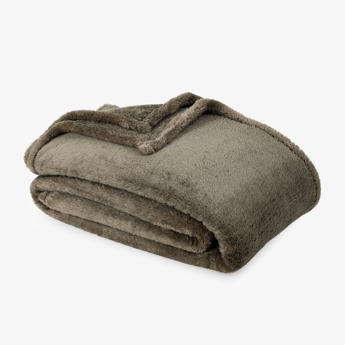 Premium Extra-Fluffy™ Blanket in Kalamata, folded on a white background