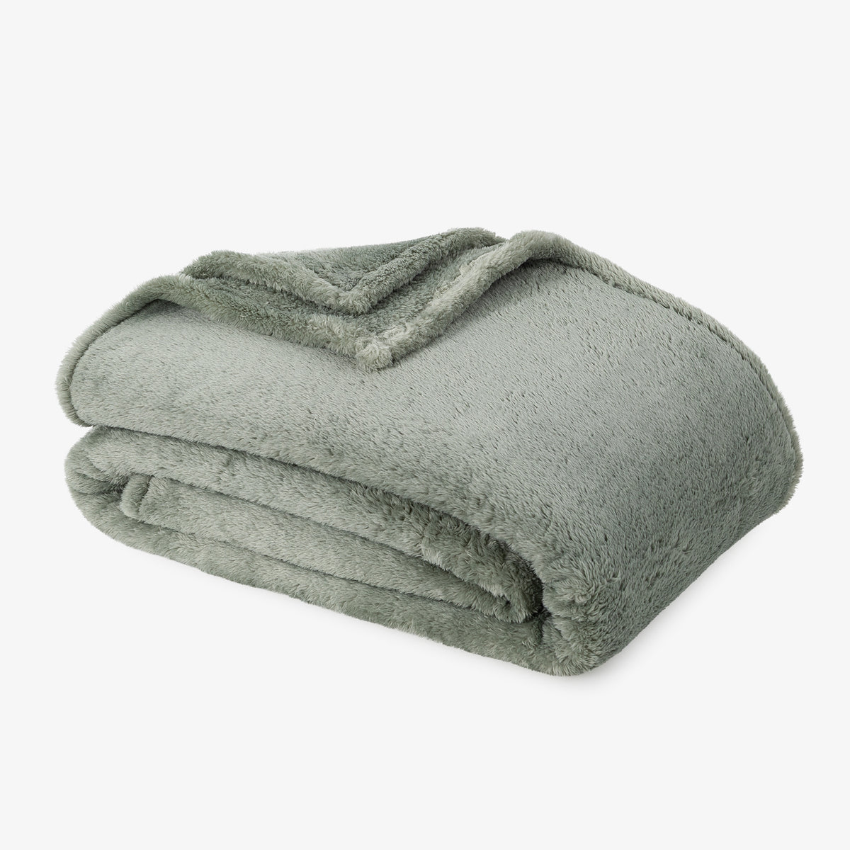 Premium Extra-Fluffy™ Blanket in Rolling Hills, folded on a white background