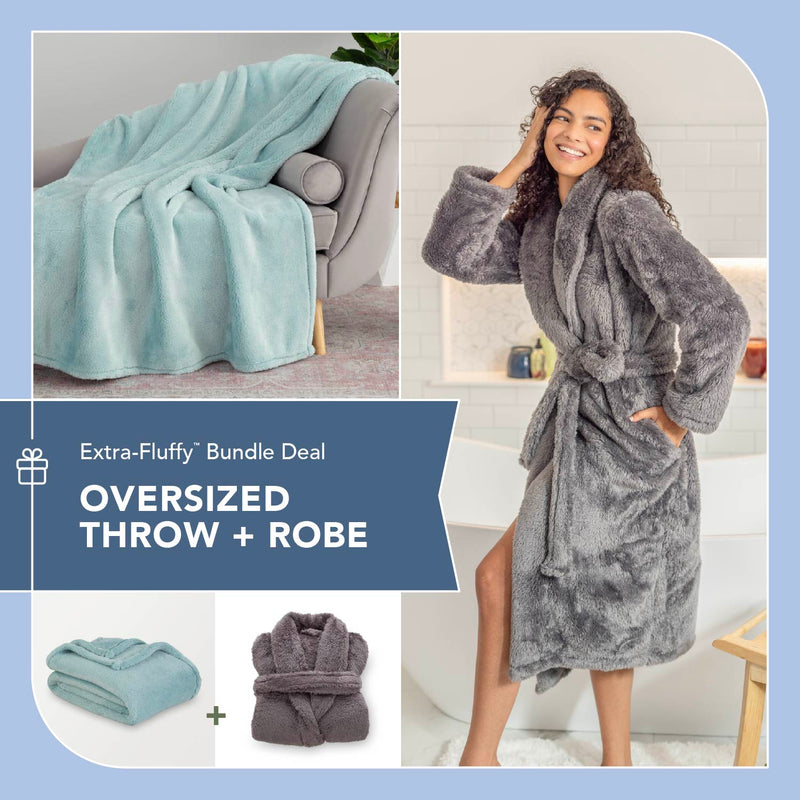 Extra-Fluffy™ Robe + Throw – Berkshire Home Company