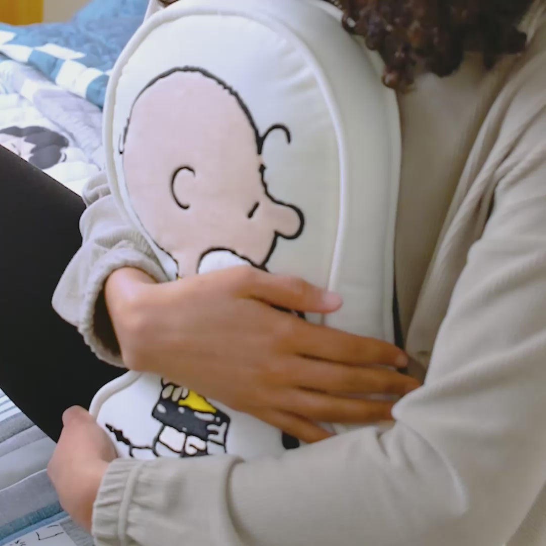 Video displaying our Peanuts Snoopy Embroidered Pillow.